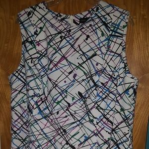 Multicolored Pencil Length Dress